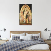 Madonna en Child Enthroned Canvas Afdruk (Insitu (Slaapkamer))