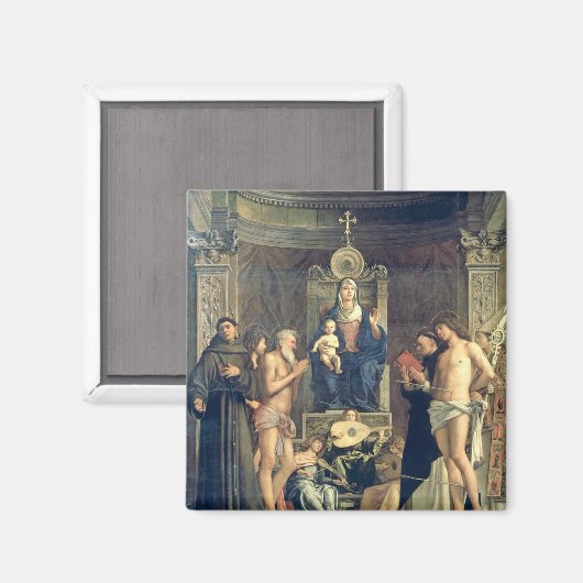 Madonna en Child Enthroned. Francis, J Magneet (Voorkant / Achterkant)