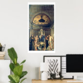 Madonna en Child Enthroned. Francis, J Poster (Thuiskantoor)