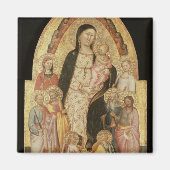 Madonna en Child Enthroned Magneet (Voorkant)