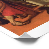 Madonna en Child Enthroned met vier heiligen, 1546 Poster (Hoek)