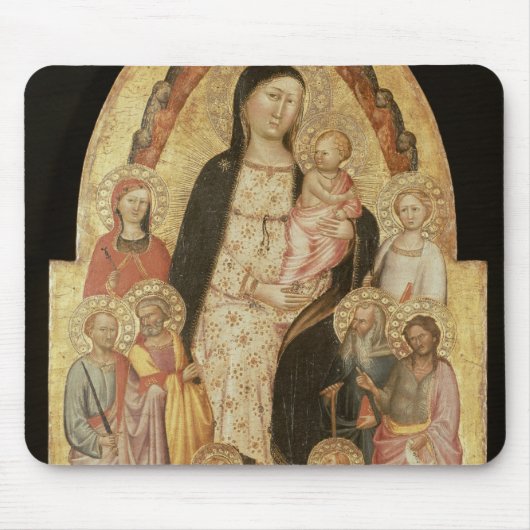 Madonna en Child Enthroned Muismat (Voorkant)