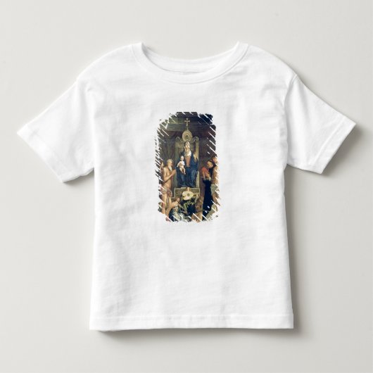 Madonna en Child Enthroned tussen SS. Francis, J Kinder Shirts (Voorkant)
