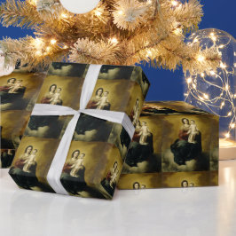 Madonna en Child, fijne kerstwrapping Cadeaupapier