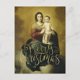 Madonna en Child, Fine Art-Briefkaart voor kerstmi Feestdagenkaart