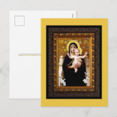 Madonna en Child Fine Art Holiday Briefkaart (Voorkant / Achterkant)