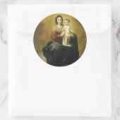 Madonna en Child, Fine Art Kerst sticker (Tas)