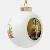 Madonna en Child, Fine Art-kerstversiering Keramische Bal Ornament (Links)