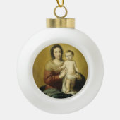 Madonna en Child, Fine Art-kerstversiering Keramische Bal Ornament (Voorkant)