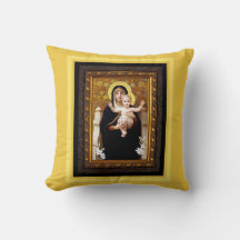 Madonna en Child Fine Art Pillow Print
