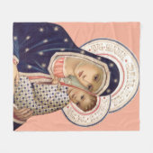 Madonna en Child Fleece Deken (Voorkant (Horizontaal))