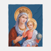 Madonna en Child Fleece Deken (Voorkant)