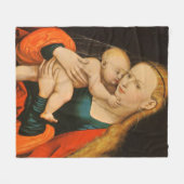 Madonna en Child Fleece Deken (Voorkant (Horizontaal))