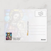 Madonna en Child - gekleurd glas Briefkaart (Achterkant)