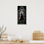 Madonna en Child Glas in lood Poster (Keuken)