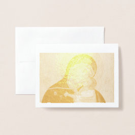 Madonna en Child Gold Foil Card Folie Kaarten