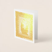 Madonna en Child Gold Foil Holiday Note Kaart (Voorkant)