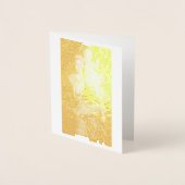Madonna en Child Gold Foil Note Card Folie Kaarten (Voorkant)