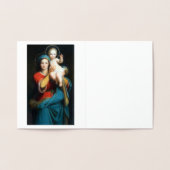 Madonna en Child Gold Foil Note Card Folie Kaarten (Binnen)