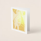Madonna en Child Gold Foil Note Card Folie Kaarten (Voorkant)