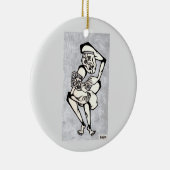 Madonna en Child "Het gaat over liefde" Keramisch Ornament (Rechts)