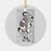 Madonna en Child "Het gaat over liefde" Keramisch Ornament (Voorkant)