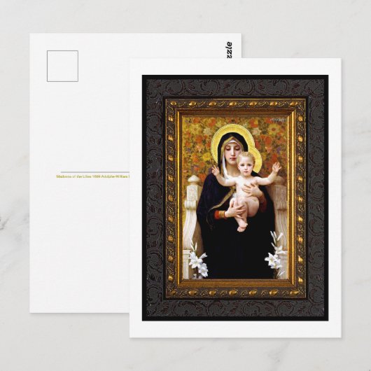 Madonna en Child Holiday Briefkaart (Voorkant / Achterkant)
