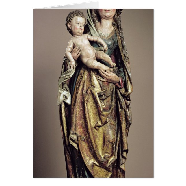 Madonna en Child, houten sculptuur (Voorkant)