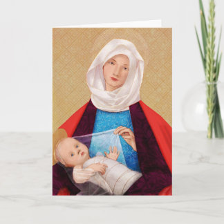 Madonna en Child I Feestdagen Kaart