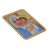 Madonna en Child Icon-papiergewicht Magneet (Rechterzijde)