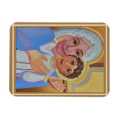 Madonna en Child Icon-papiergewicht Magneet (Horizontaal)