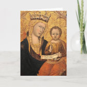 Madonna en Child III-kerstkaart Kaart (Voorkant)
