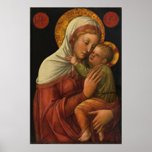 Madonna en Child, Jacopo Bellini (jaren '50) Poster