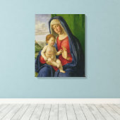 Madonna en Child, jaren '90 Canvas Afdruk (Insitu (Houten vloer))