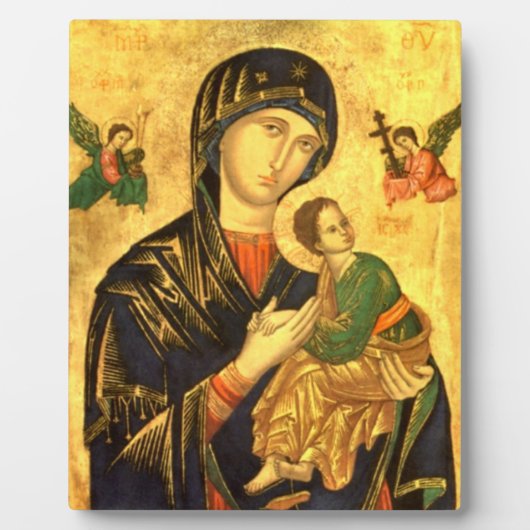 Madonna en Child Jesus Icon Fotoplaat (Voorkant)
