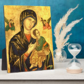 Madonna en Child Jesus Icon Fotoplaat (Zijkant)