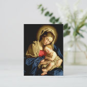 Madonna en Child Jesus - Sassoferrato Briefkaart (Staand voorkant)