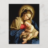 Madonna en Child Jesus - Sassoferrato Briefkaart (Voorkant)