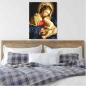 Madonna en Child Jesus - Sassoferrato Canvas Afdruk (Insitu (Slaapkamer))