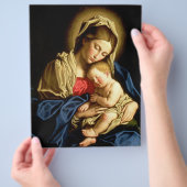 Madonna en Child Jesus - Sassoferrato Flyer (Hand)