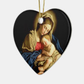Madonna en Child Jesus - Sassoferrato Keramisch Ornament (Links)
