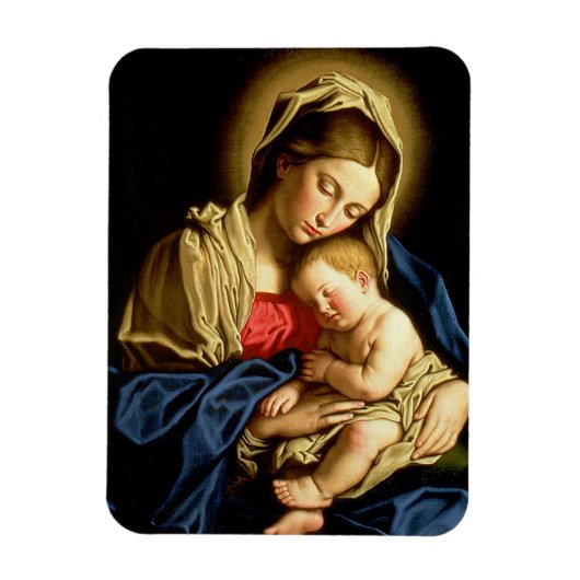 Madonna en Child Jesus - Sassoferrato Magneet (Verticaal)