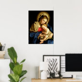 Madonna en Child Jesus - Sassoferrato Poster (Thuiskantoor)