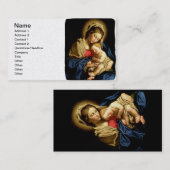 Madonna en Child Jesus - Sassoferrato Visitekaartje (Voorkant / Achterkant)