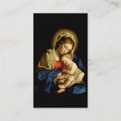 Madonna en Child Jesus - Sassoferrato Visitekaartje (Achterkant)