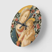 Madonna en Child Jesus Virgin Mary Art Ronde Klok (Hoek)