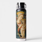 Madonna en Child Jesus Virgin Mary Art Waterfles (Achterkant)