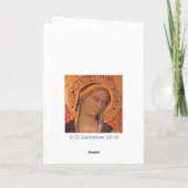 Madonna en Child Kaart (Achterkant)