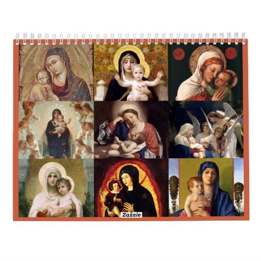 Madonna en Child Kalender (Achterkant)