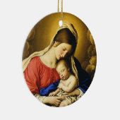Madonna en Child Keramisch Ornament (Rechts)
